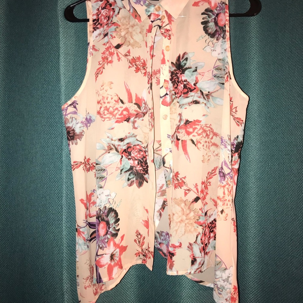 Floral back peek blouse🍁